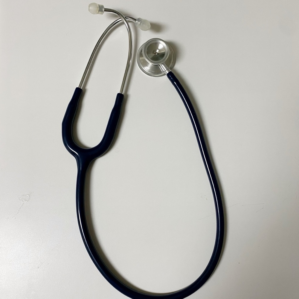 MDF Stethoscope- Adult, Dual-Head, Navy Tubing